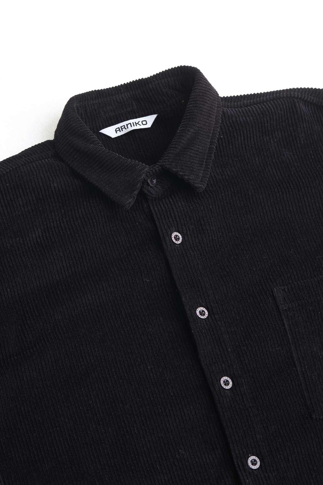 Arniko Tahira Cord Shirt Black One Size Bio-Baumwolle schwarz
